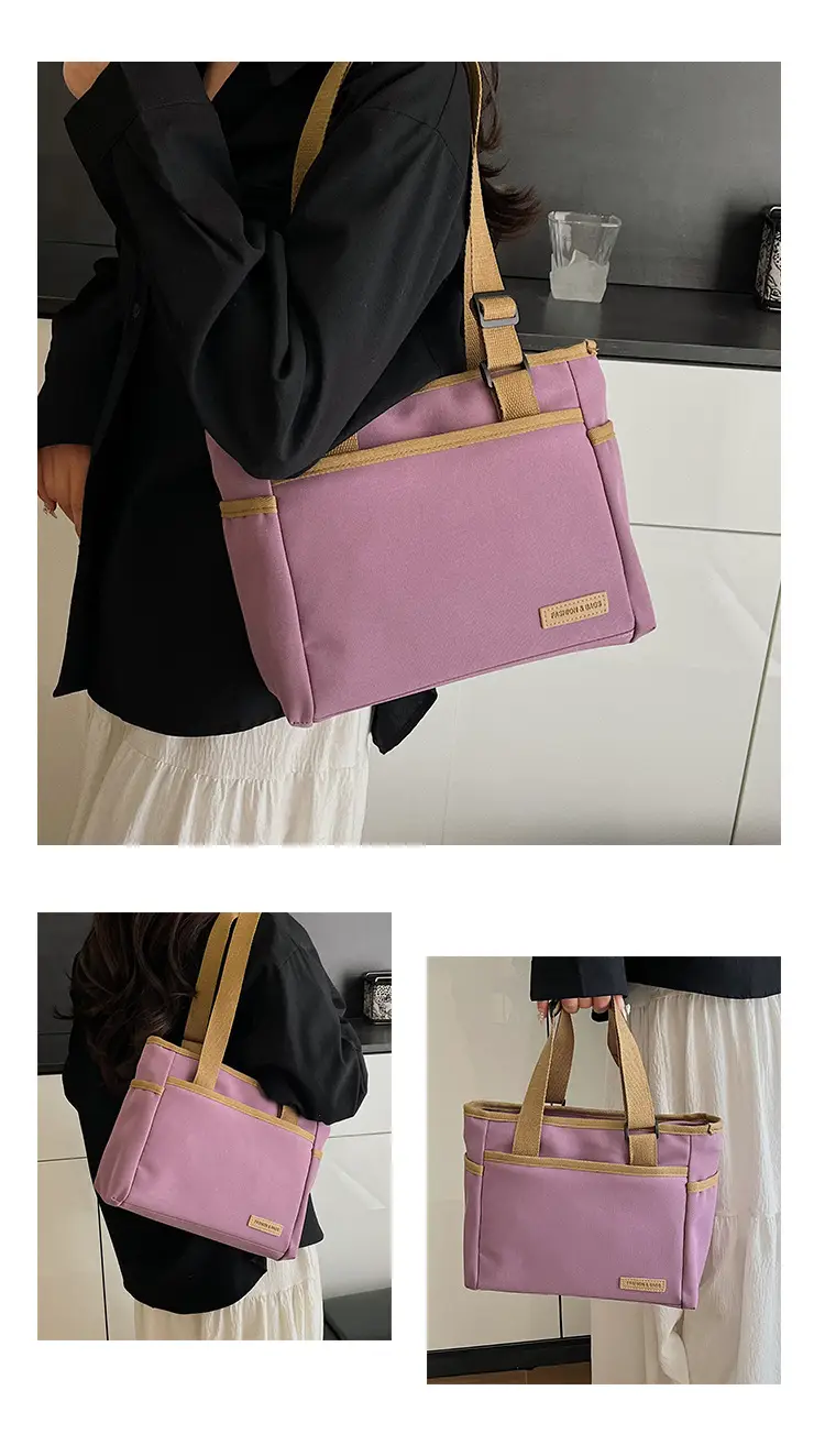 2025 Casual White Leather Tote Bag Large Capacity Korean Style — feature 16