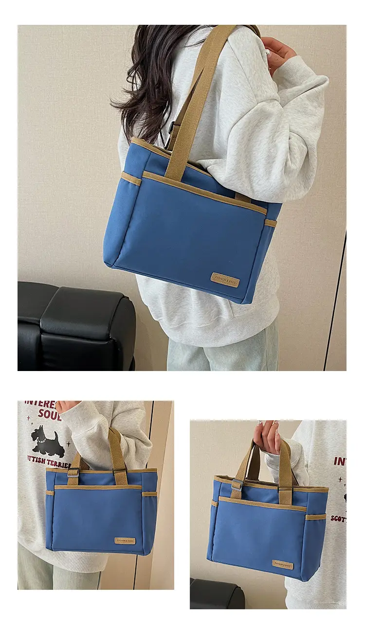 2025 Casual White Leather Tote Bag Large Capacity Korean Style — feature 18