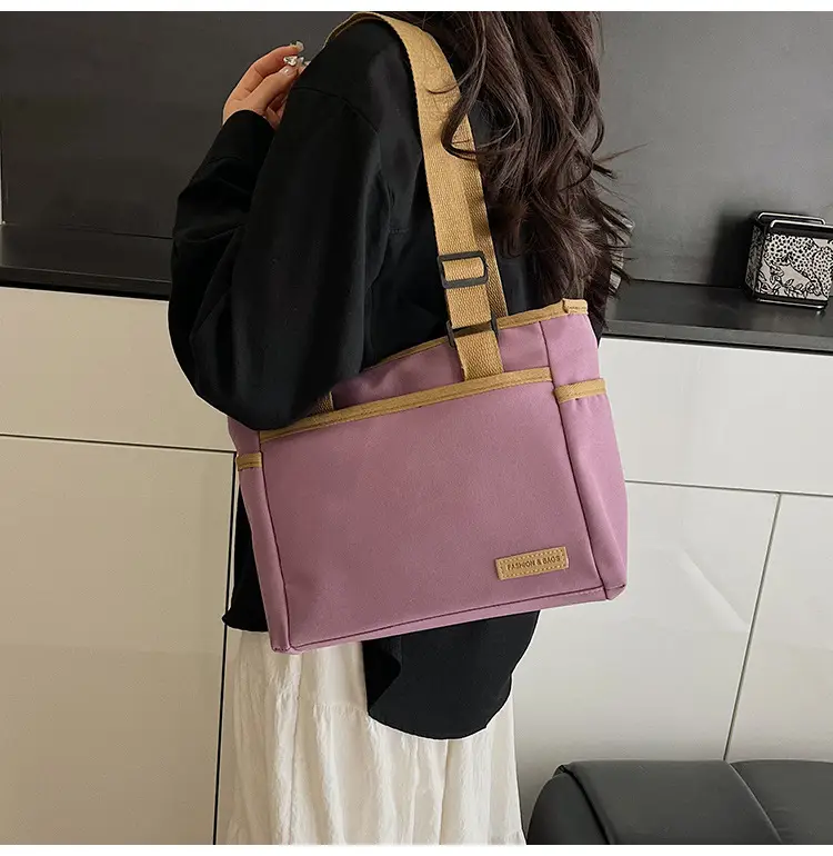 2025 Casual White Leather Tote Bag Large Capacity Korean Style — feature 22