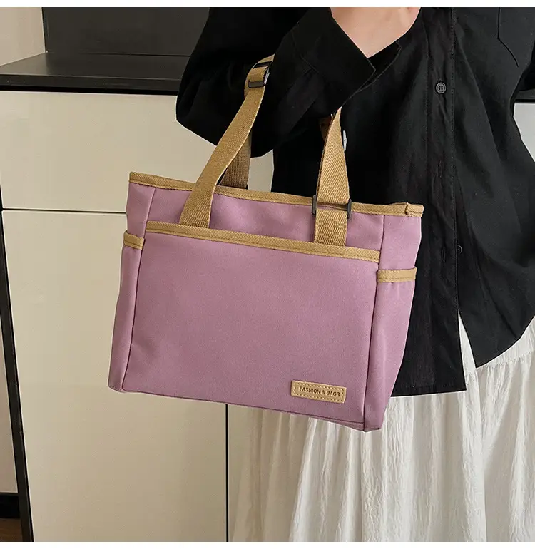 2025 Casual White Leather Tote Bag Large Capacity Korean Style — feature 23