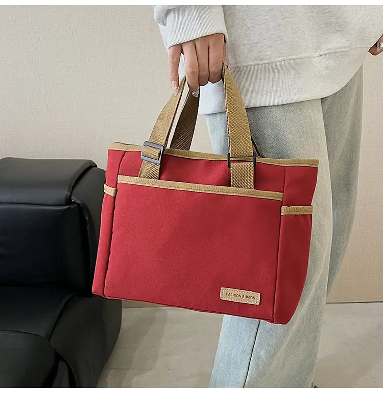 2025 Casual White Leather Tote Bag Large Capacity Korean Style — feature 24