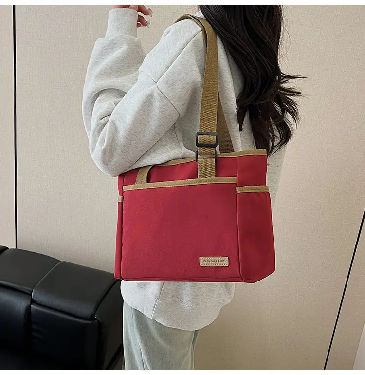 2025 Casual White Leather Tote Bag Large Capacity Korean Style — feature 25