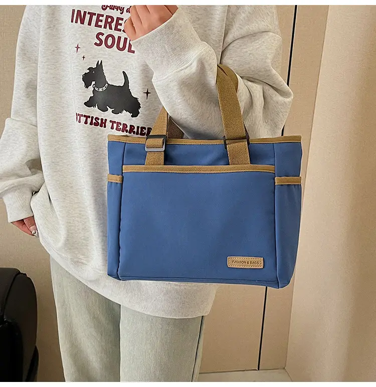 2025 Casual White Leather Tote Bag Large Capacity Korean Style — feature 26