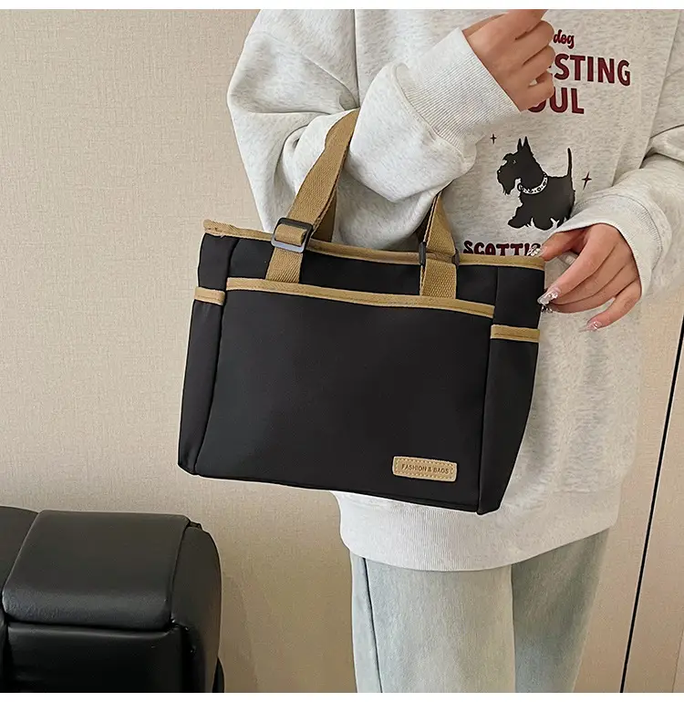 2025 Casual White Leather Tote Bag Large Capacity Korean Style — feature 28