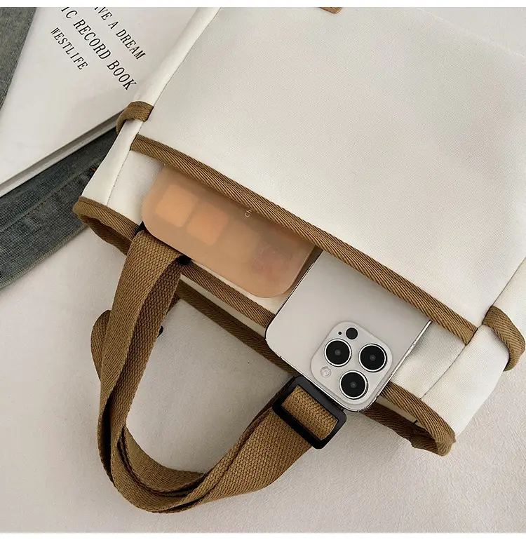 2025 Casual White Leather Tote Bag Large Capacity Korean Style — feature 42