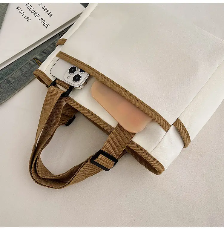 2025 Casual White Leather Tote Bag Large Capacity Korean Style — feature 43