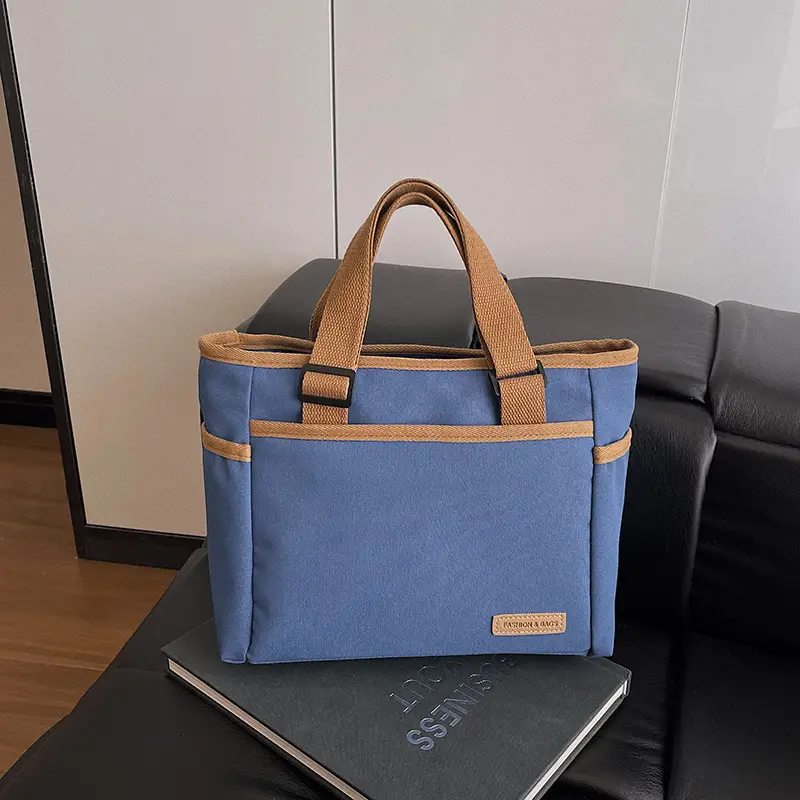 2025 Casual White Leather Tote Bag Large Capacity Korean Style - Image 3