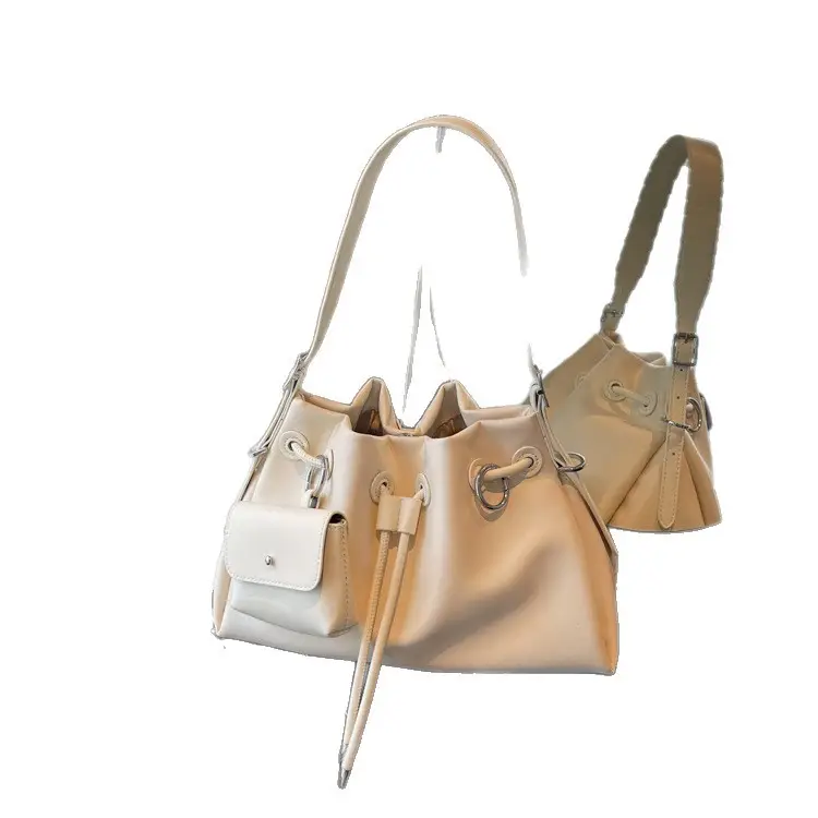 2025 Korean Style Pleated Shoulder Bag Large Capacity