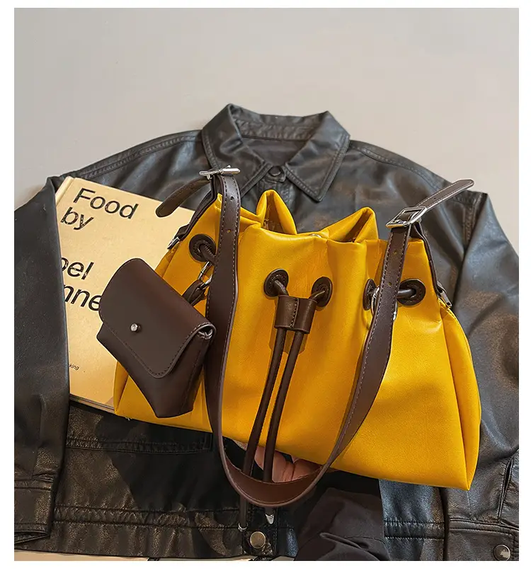 2025 Korean Style Pleated Shoulder Bag Large Capacity — feature 1