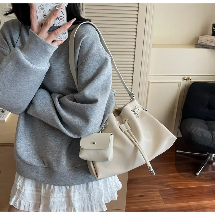 2025 Korean Style Pleated Shoulder Bag Large Capacity — feature 22