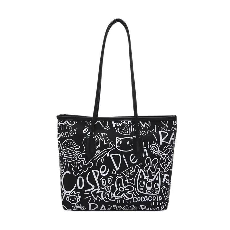 Korean Japanese Graffiti Shoulder Bag for Women