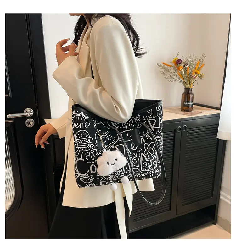 Korean Japanese Graffiti Shoulder Bag for Women — feature 17