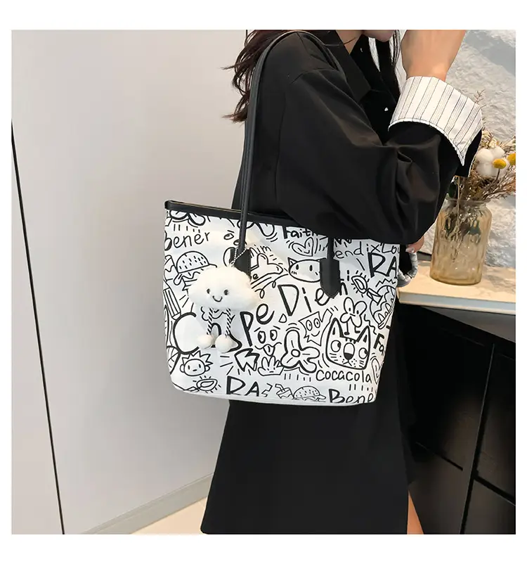 Korean Japanese Graffiti Shoulder Bag for Women — feature 21