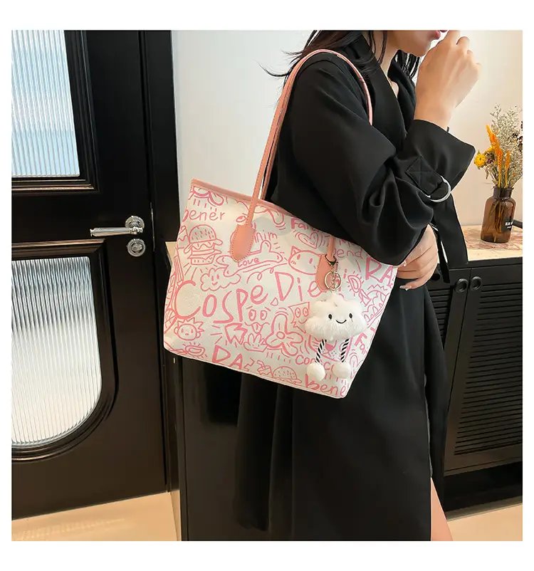 Korean Japanese Graffiti Shoulder Bag for Women — feature 28