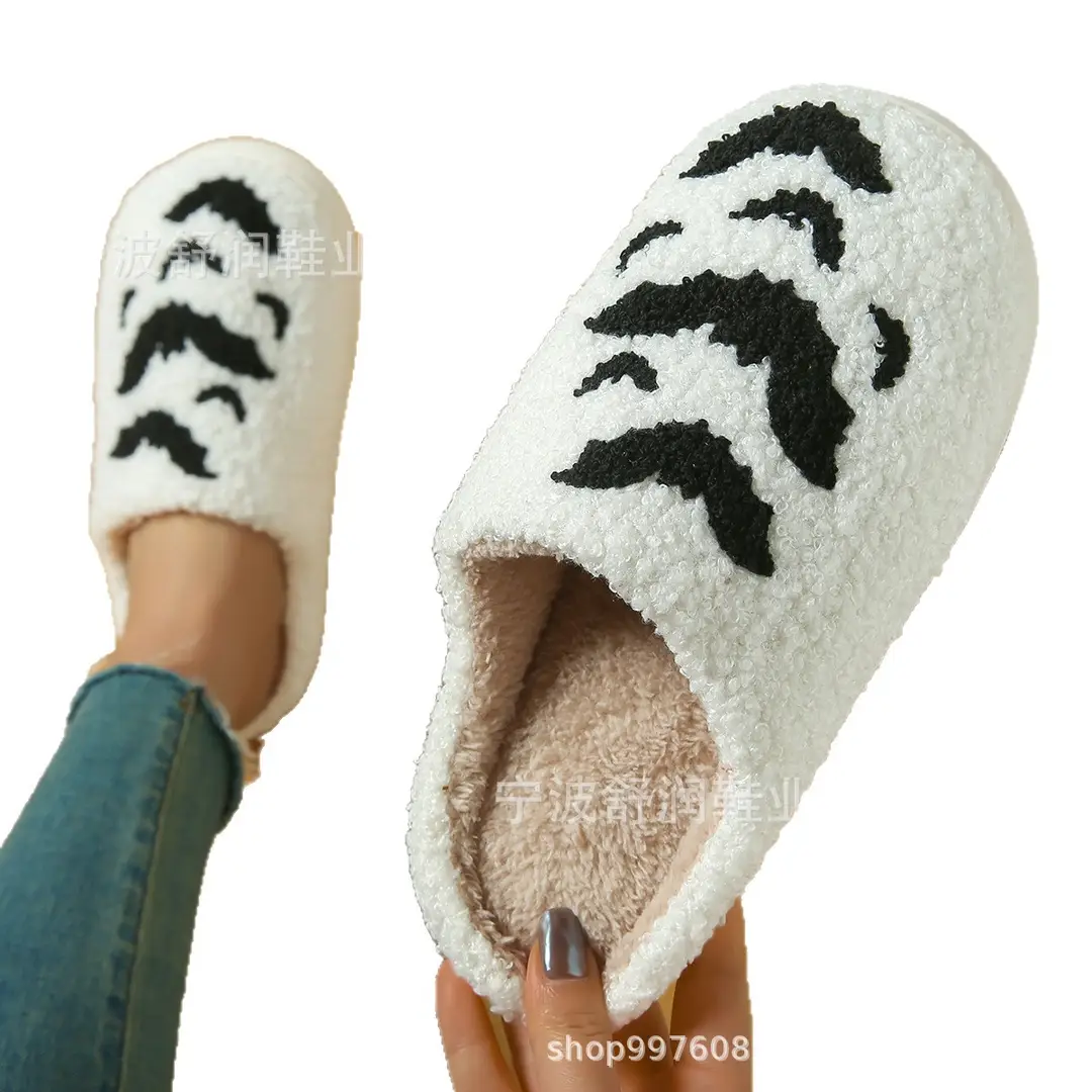 Directly from the Manufacturer, Cross-Border Halloween In-Stock Embroidered Home Slippers, Cotton Slippers, Furry Slippers, Small Batch Custom Clearance Sale - Image 10