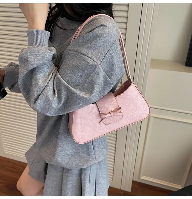 Transparent Bow Armpit Bag 2025 Summer — feature 17
