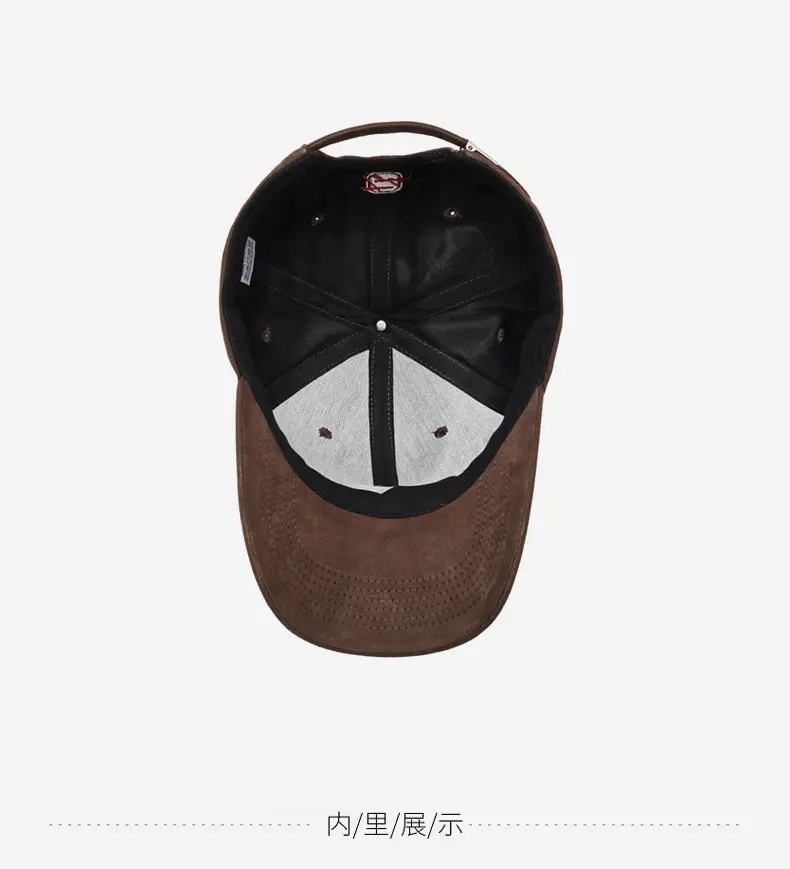 Men Duckbill Cap Brown Large Circumference — feature 13