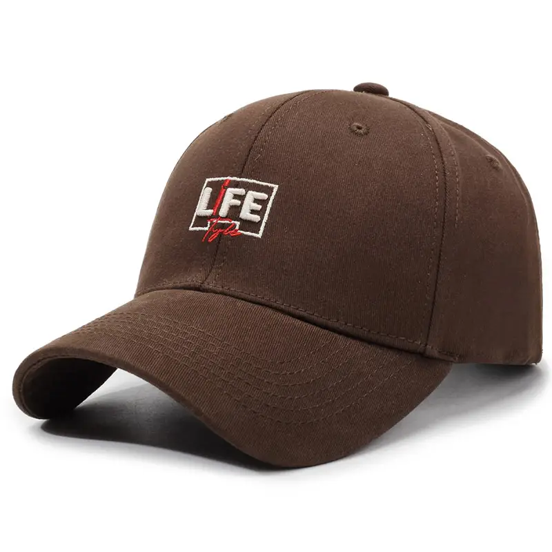 Men Duckbill Cap Brown Large Circumference - Image 6