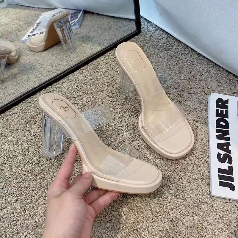 Women's Transparent Crystal High Heels Sandals 2025 - Image 7