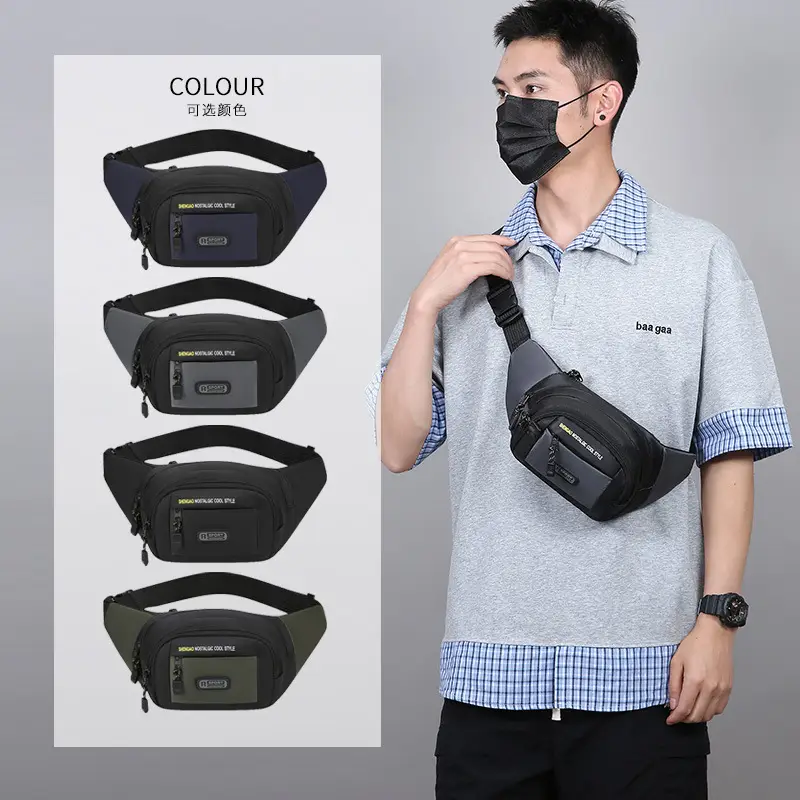 Men's Multi-Layer Phone Waist Bag Oxford Cloth - Image 6