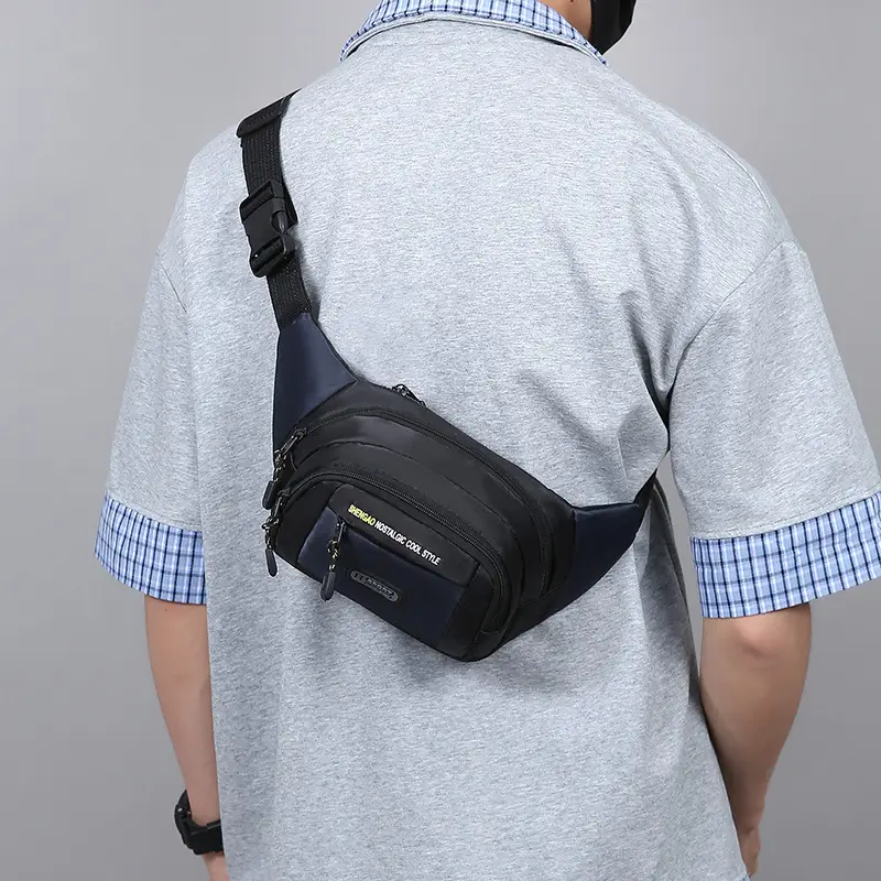 Men's Multi-Layer Phone Waist Bag Oxford Cloth - Image 8
