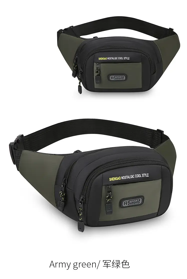 Men's Multi-Layer Phone Waist Bag Oxford Cloth — feature 11