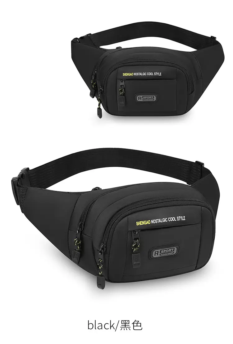 Men's Multi-Layer Phone Waist Bag Oxford Cloth — feature 12
