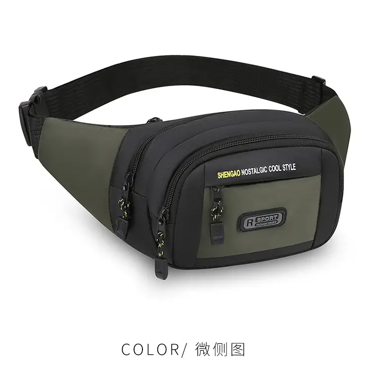 Men's Multi-Layer Phone Waist Bag Oxford Cloth — feature 15