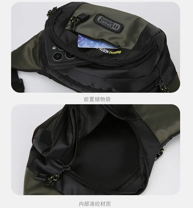 Men's Multi-Layer Phone Waist Bag Oxford Cloth — feature 21