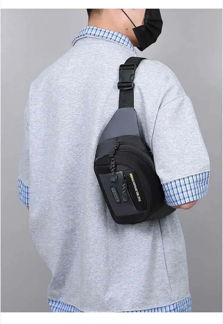 Men's Multi-Layer Phone Waist Bag Oxford Cloth — feature 24