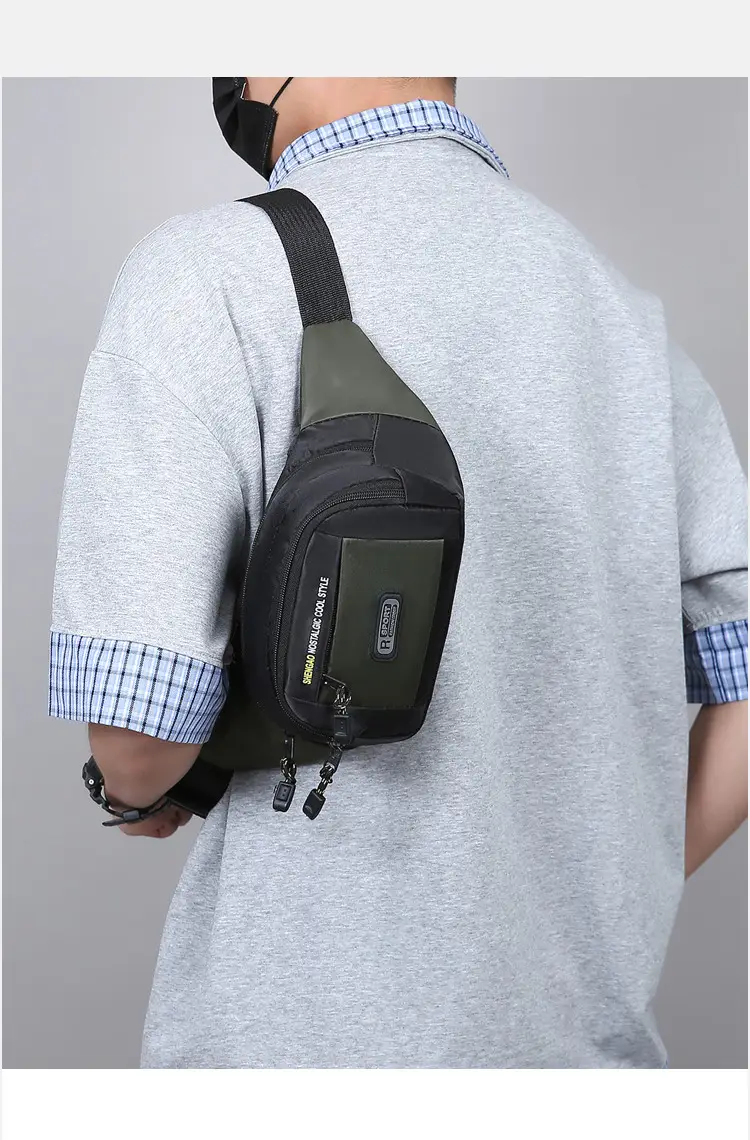 Men's Multi-Layer Phone Waist Bag Oxford Cloth — feature 27