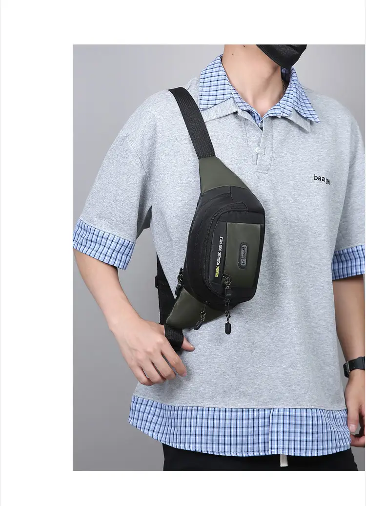 Men's Multi-Layer Phone Waist Bag Oxford Cloth — feature 28