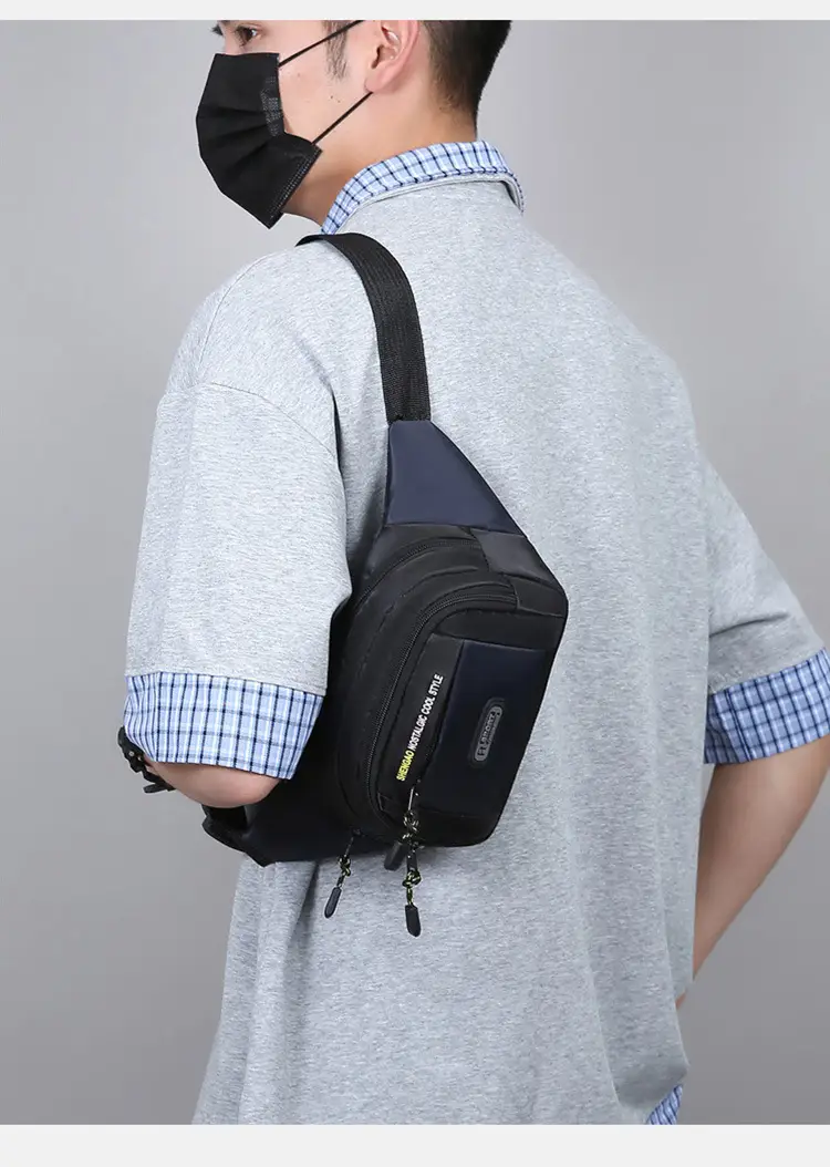 Men's Multi-Layer Phone Waist Bag Oxford Cloth — feature 33