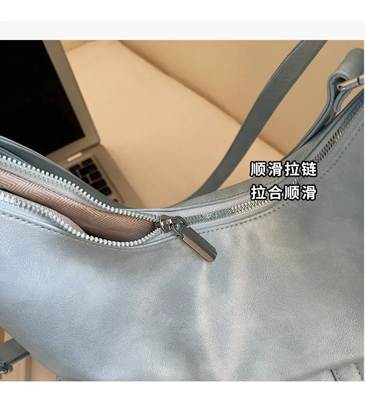 Women's Cream Leather Shoulder Tote Bag with Pearl Accents — feature 6