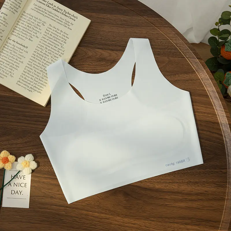 Seamless Girls' Intimates, Adolescent Development Stage Two, 10 to 14-Year-Old Girls' Bra, Junior High School Students' Sports - Image 4