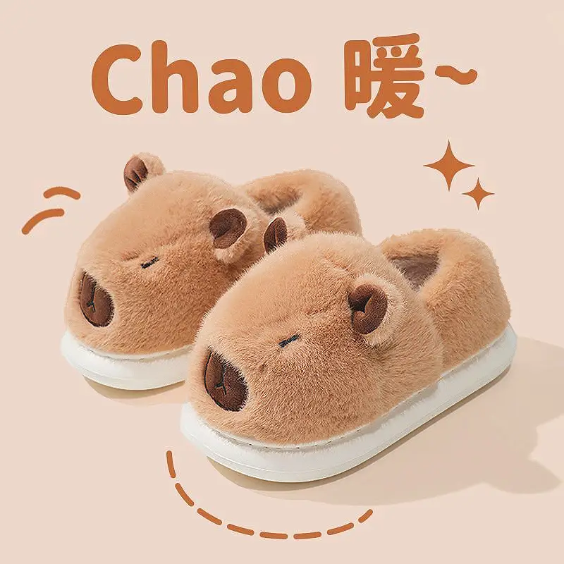 Warm Cotton Slippers for Women in Autumn Winter
