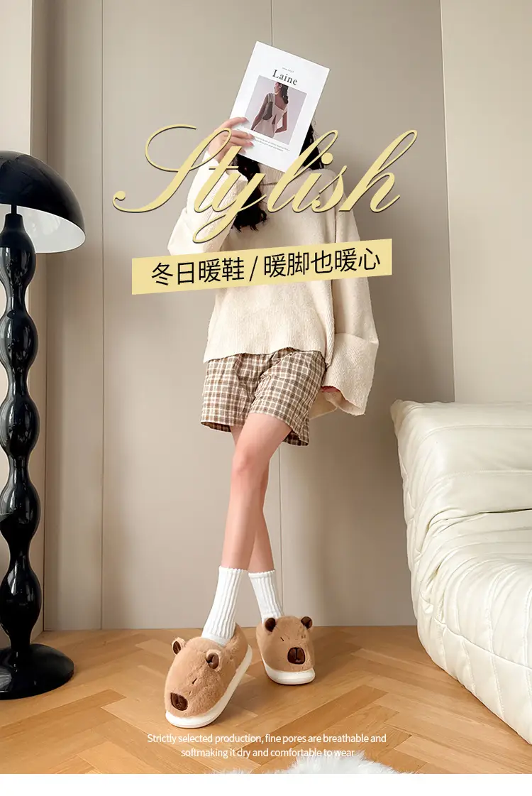 Warm Cotton Slippers for Women in Autumn Winter — feature 2