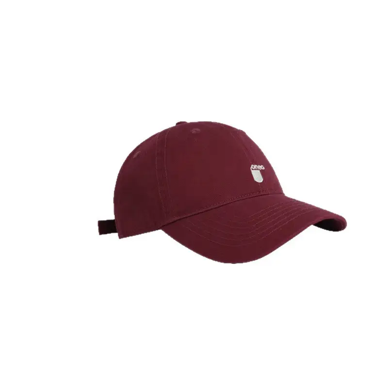 Maroon Korean Style Baseball Cap for Women Spring Summer - Image 12