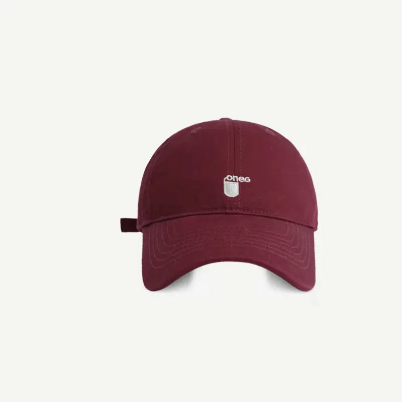 Maroon Korean Style Baseball Cap for Women Spring Summer — feature 20