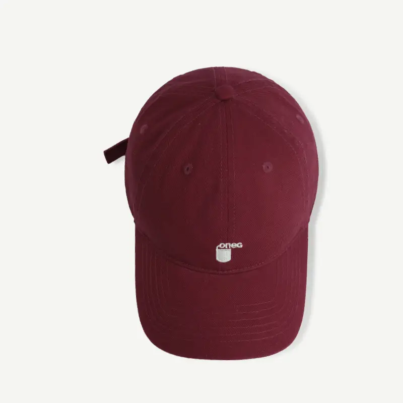 Maroon Korean Style Baseball Cap for Women Spring Summer — feature 21