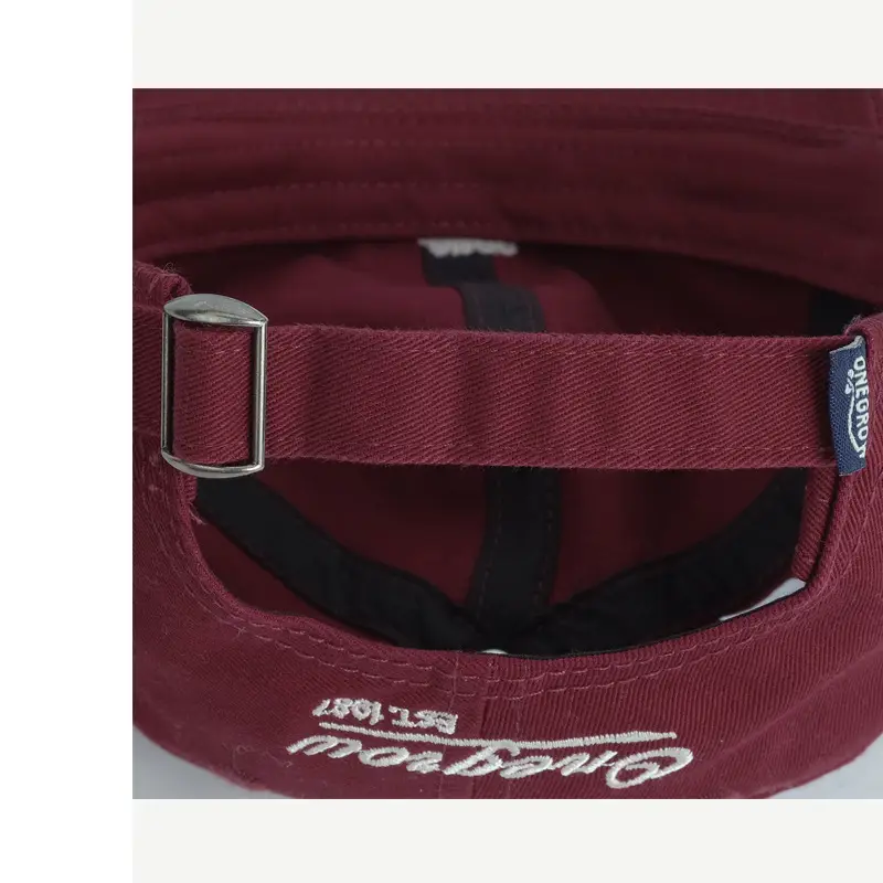 Maroon Korean Style Baseball Cap for Women Spring Summer — feature 24
