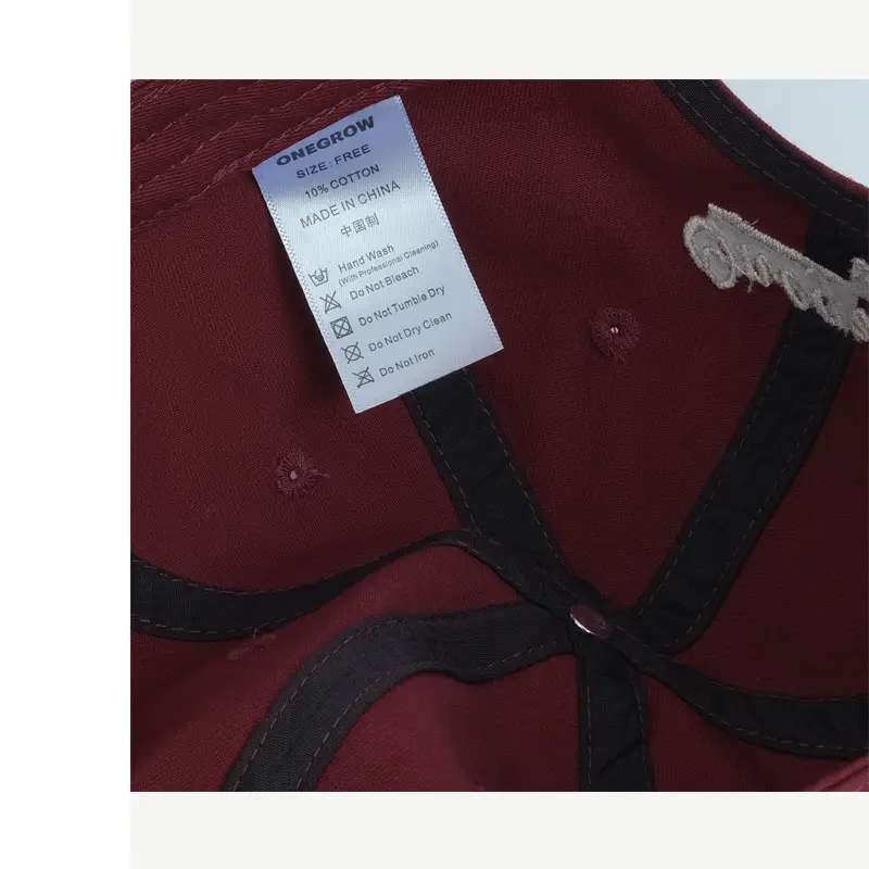 Maroon Korean Style Baseball Cap for Women Spring Summer — feature 25