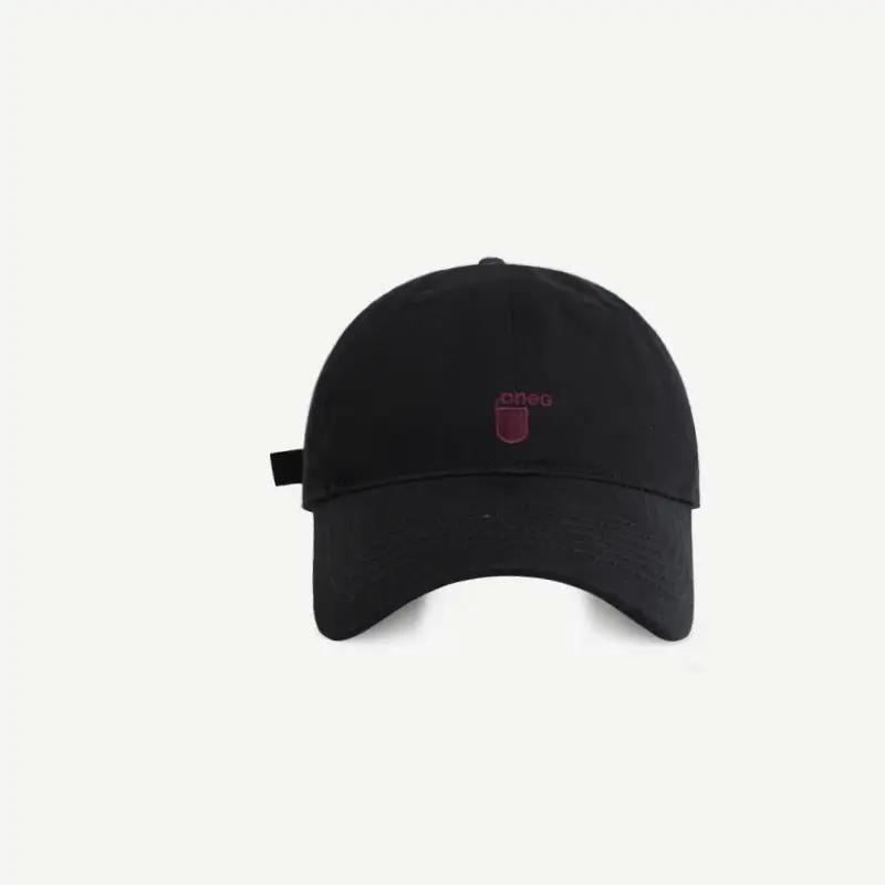 Maroon Korean Style Baseball Cap for Women Spring Summer - Image 2