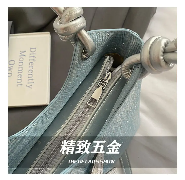 Blue Starry Handbag for Women with Adjustable Strap — feature 10