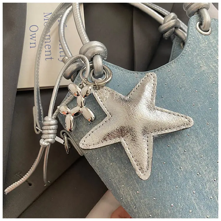 Blue Starry Handbag for Women with Adjustable Strap — feature 26