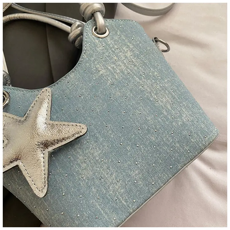 Blue Starry Handbag for Women with Adjustable Strap — feature 27