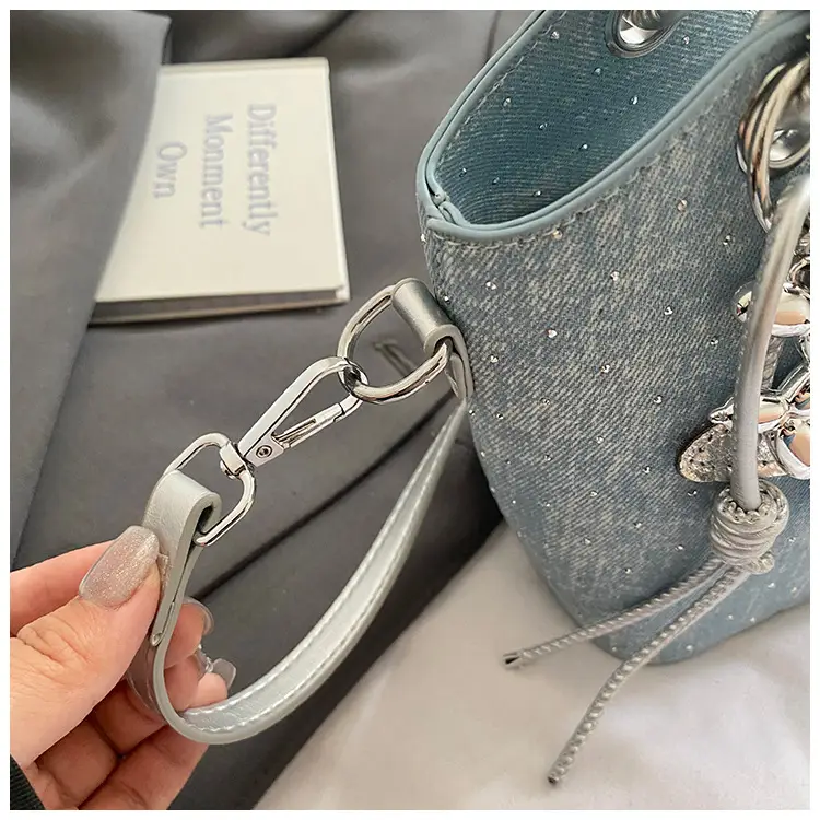 Blue Starry Handbag for Women with Adjustable Strap — feature 31
