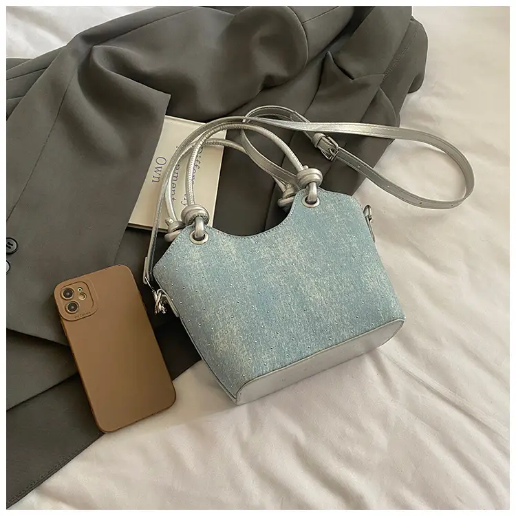 Blue Starry Handbag for Women with Adjustable Strap — feature 32