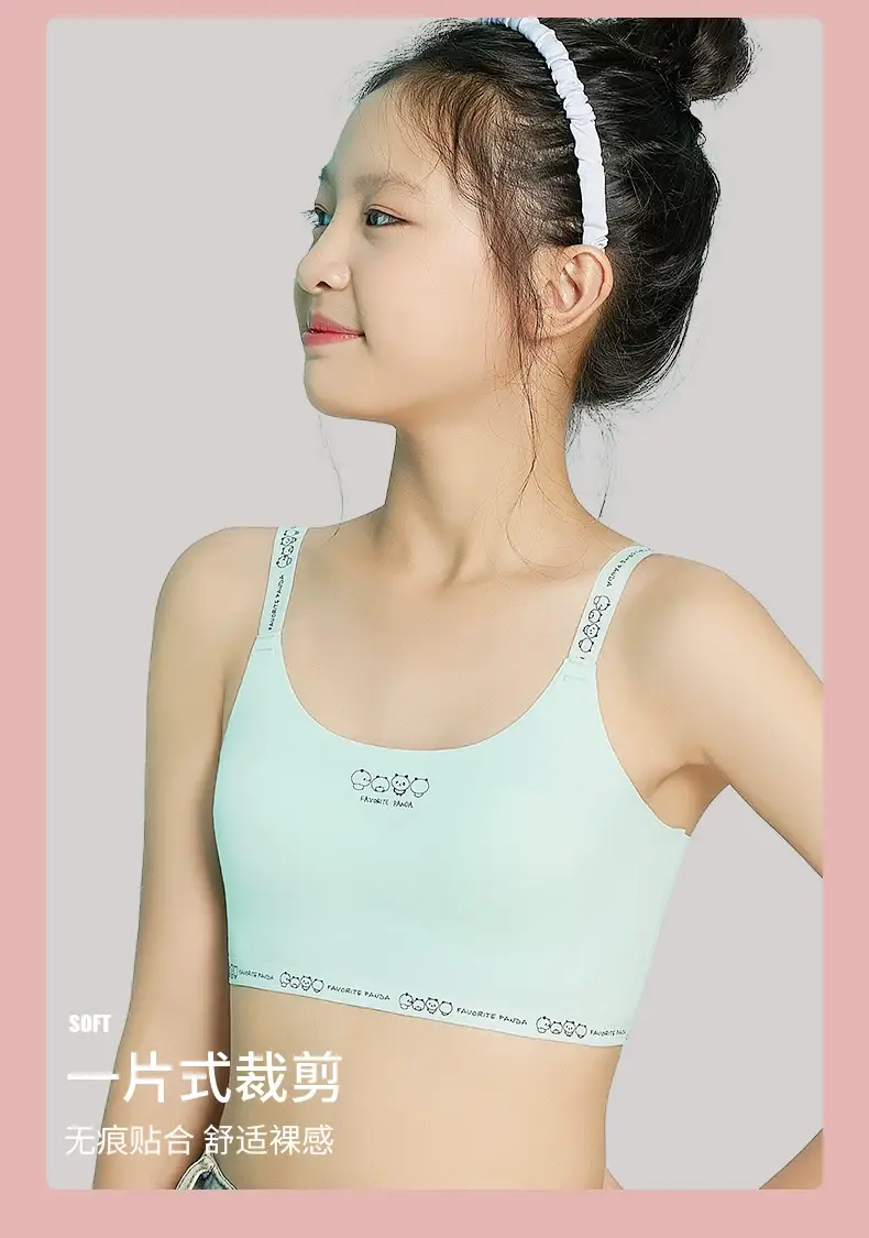 Developmental Girl Bra, Primary School Student, Junior High School Sports Girl Intimates, Girl, Big Girl, Vest, Seamless Summer — feature 17