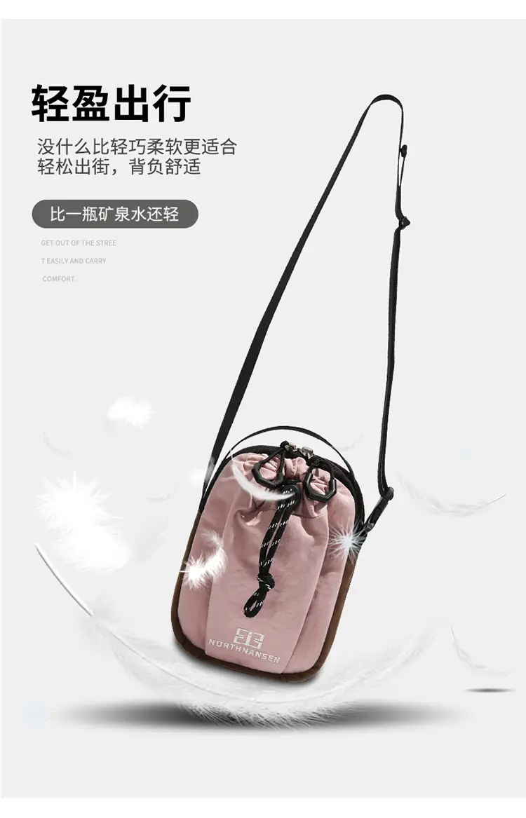 Women's Waterproof Crossbody Mobile Bag Black — feature 4